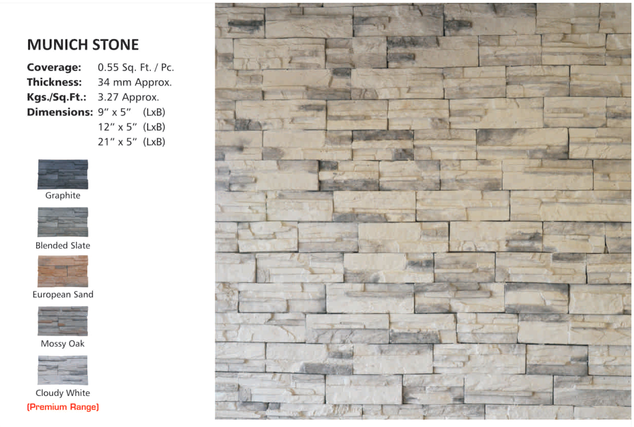 Flex Stone 3 - Wall Tiles
